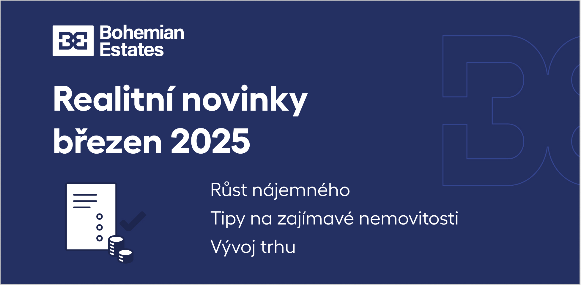 Novinky z realitního trhu - březen 2025