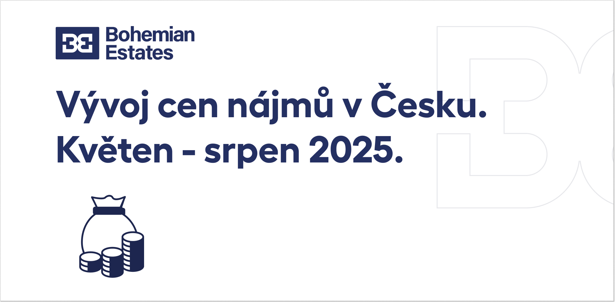 Vývoj cen nájmů v Česku. Květen - srpen 2025