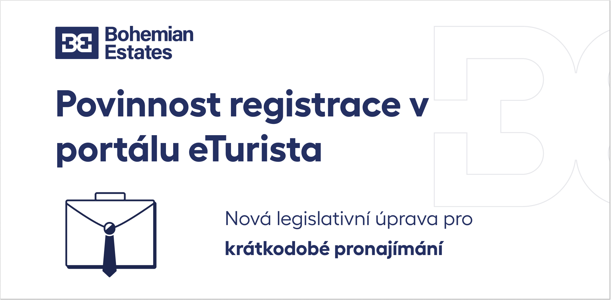 Povinnost registrace krátkodobých pronájmů v portálu eTurista